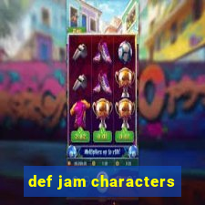 def jam characters